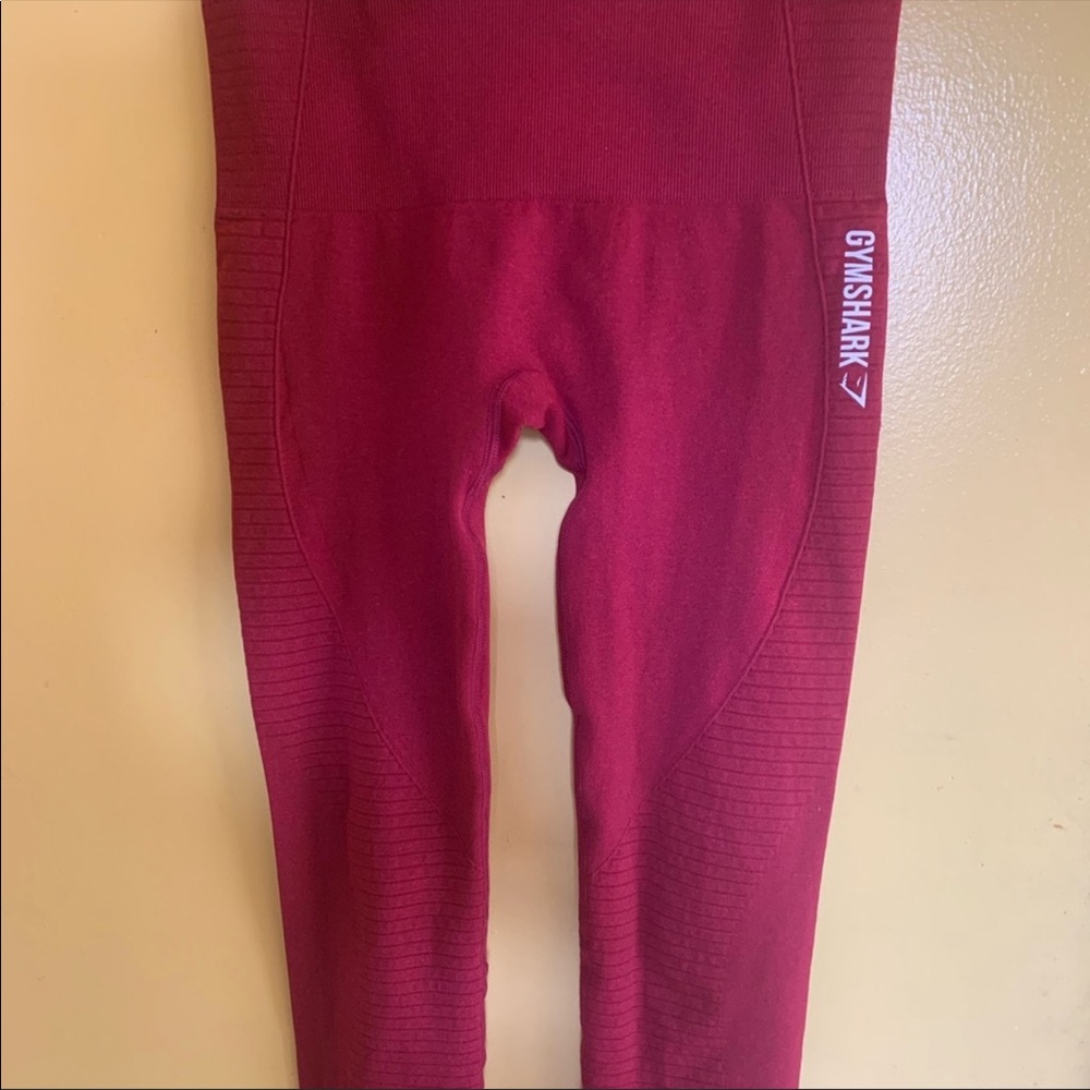 Red workout leggings
